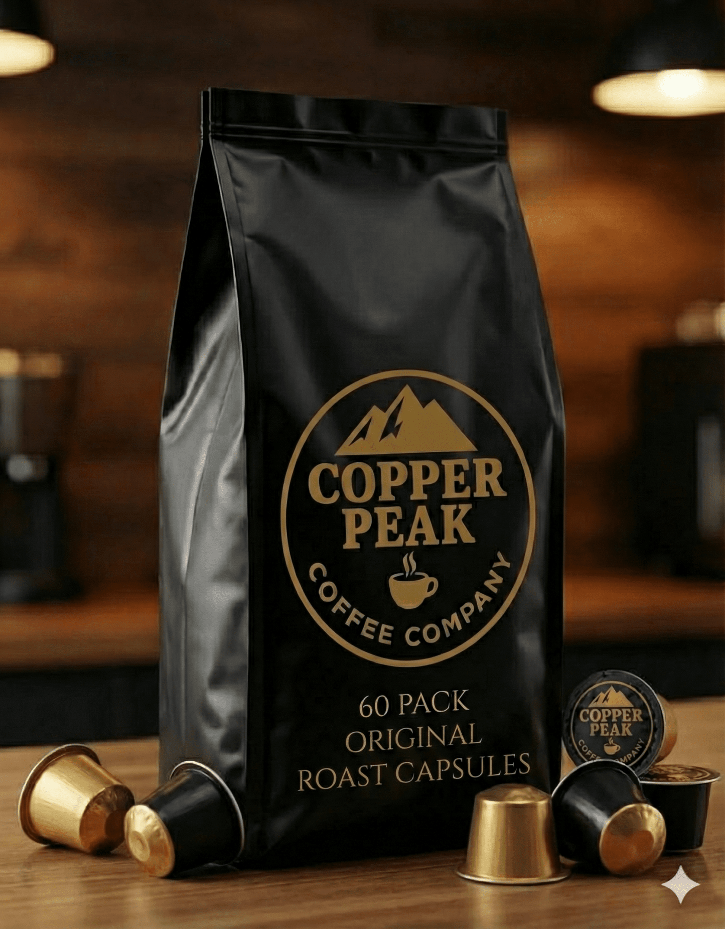 60 Pack Single Serve Coffee Capsules - Copper Peak Coffee Company