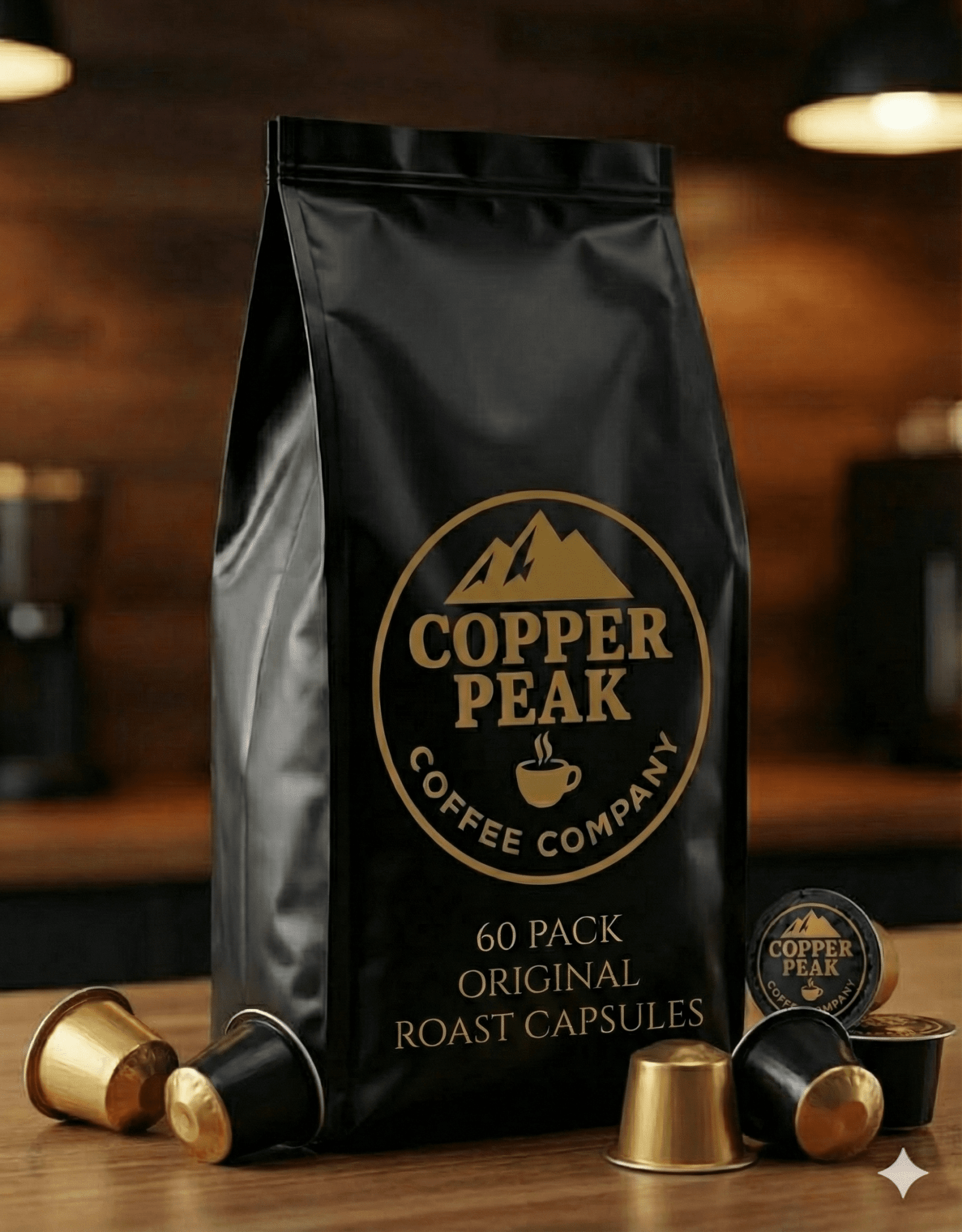 60 Pack Single Serve Coffee Capsules - Copper Peak Coffee Company