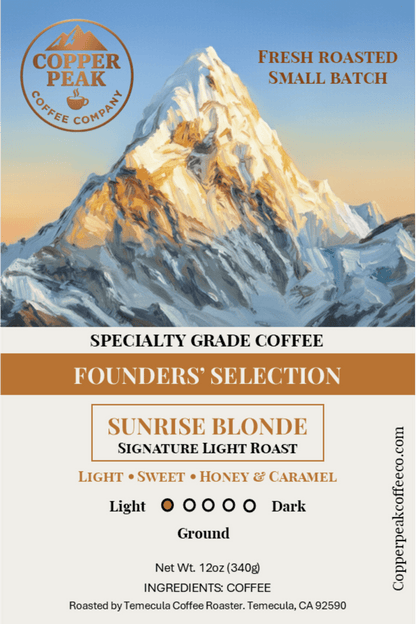 Sunrise Blonde - Signature Light Roast - Copper Peak Coffee Company