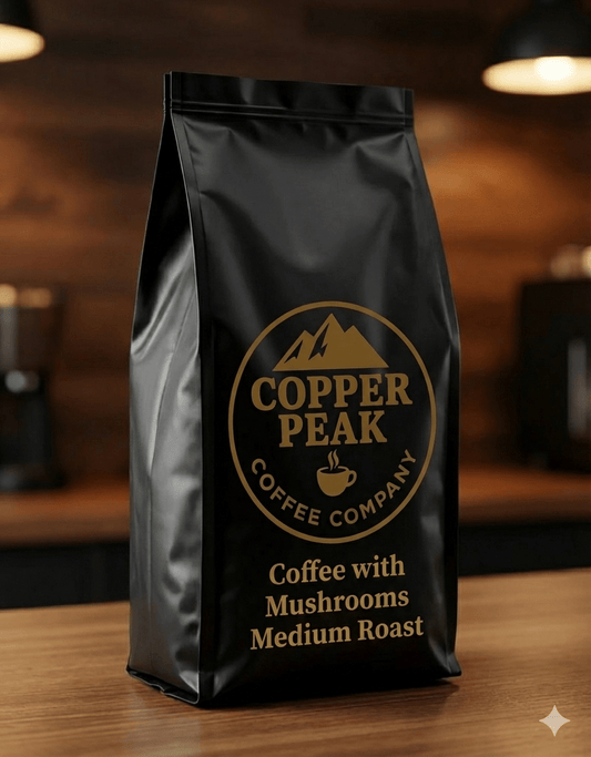 Coffee with Mushrooms Medium Roast - Copper Peak Coffee Company