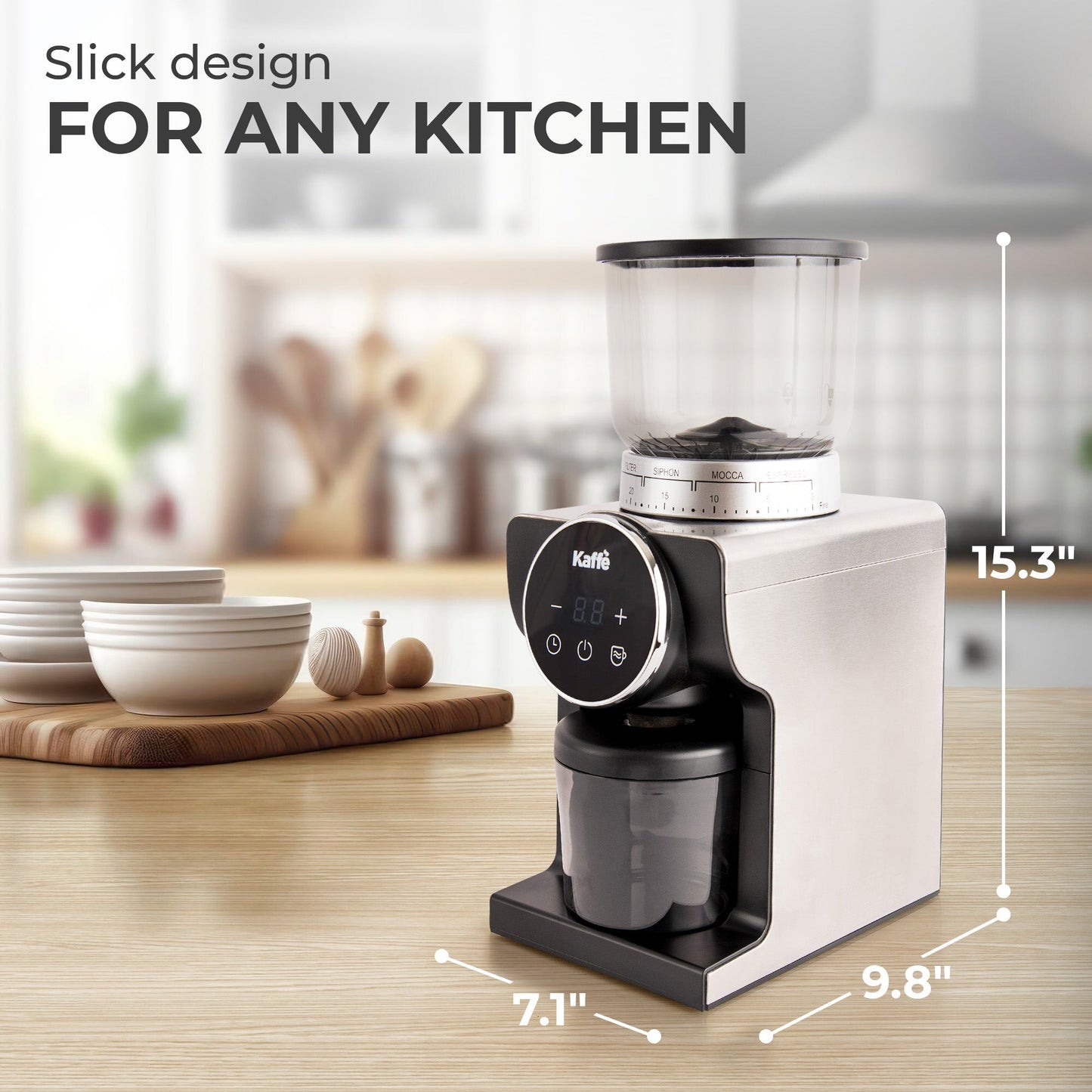 Conical Burr Coffee Grinder, KF8091 - Copper Peak Coffee Company