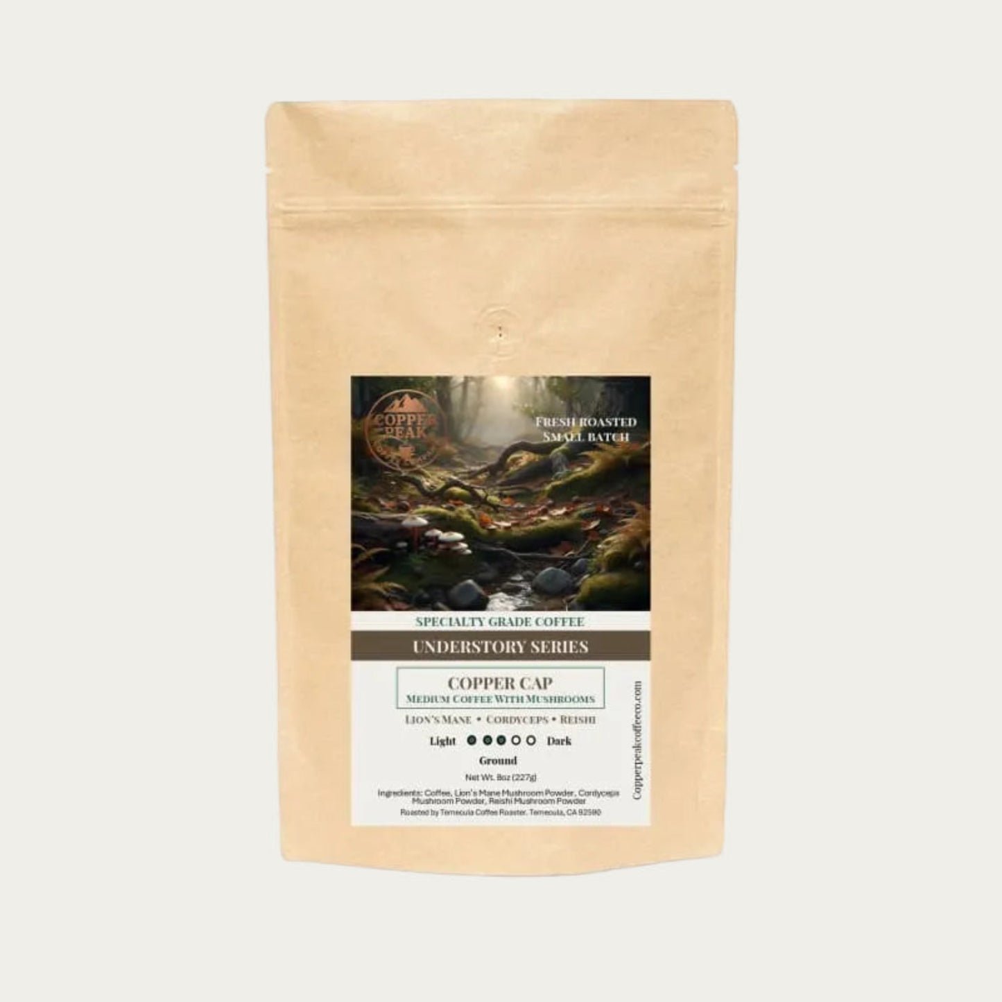 Copper Cap - Medium Coffee with Mushrooms - Copper Peak Coffee Company