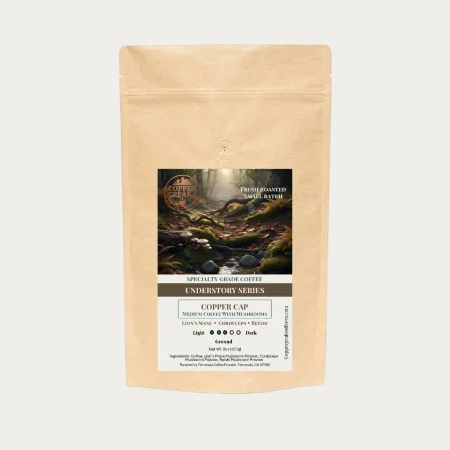 Copper Cap - Medium Coffee with Mushrooms - Copper Peak Coffee Company