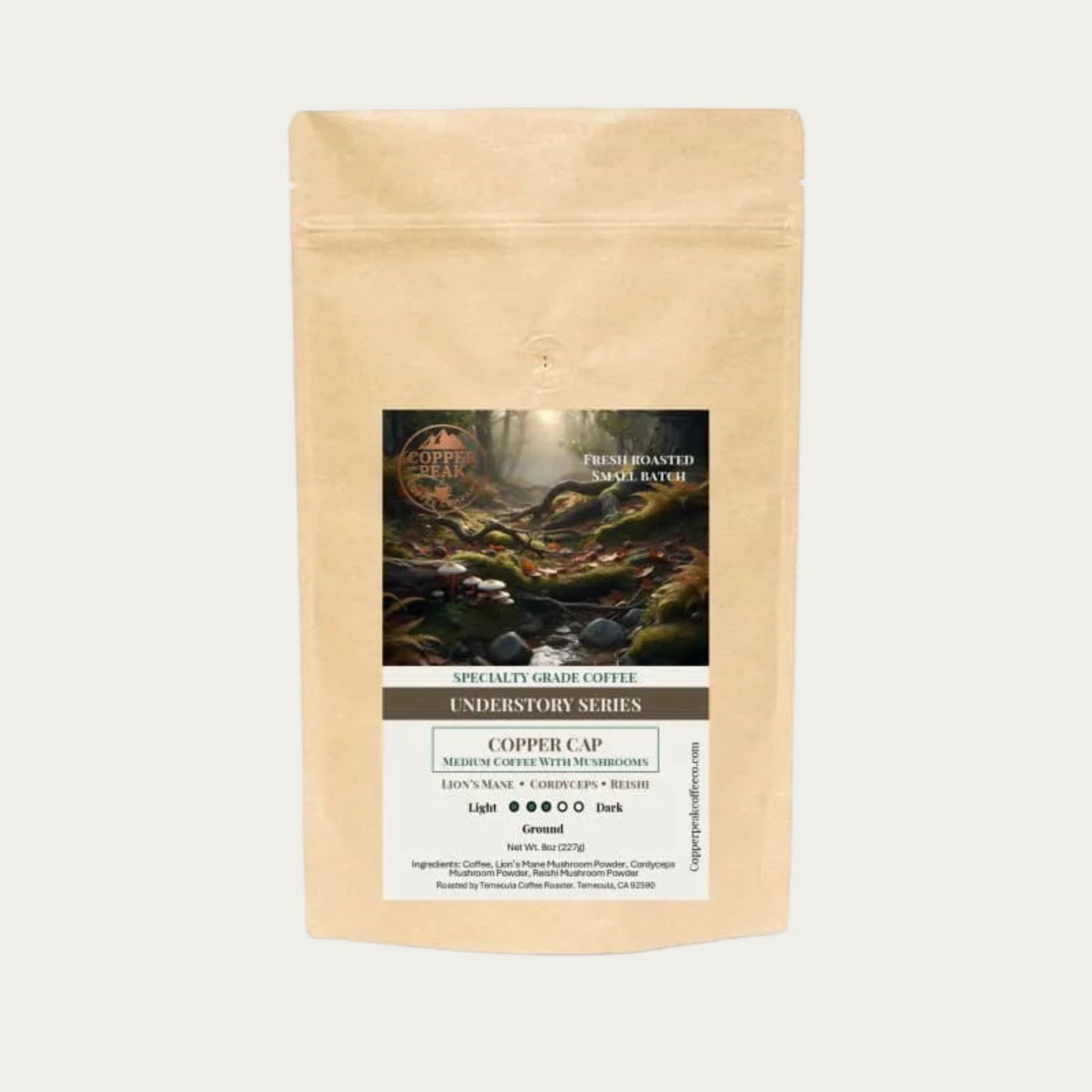 Copper Cap - Medium Coffee with Mushrooms - Copper Peak Coffee Company