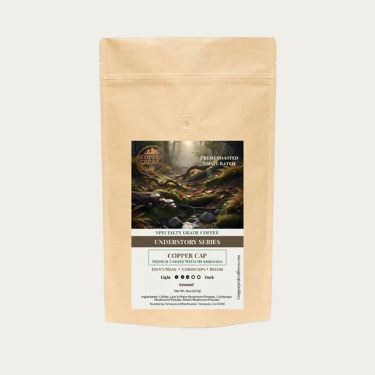 Copper Cap - Medium Coffee with Mushrooms - Copper Peak Coffee Company